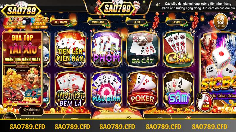 Game bài SAO789 toàn gợi ý cá cược hot hit